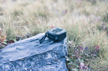 Logotrade presentreklam bild: 3W trådlös solcellshögtalare RCS återvunnen plast